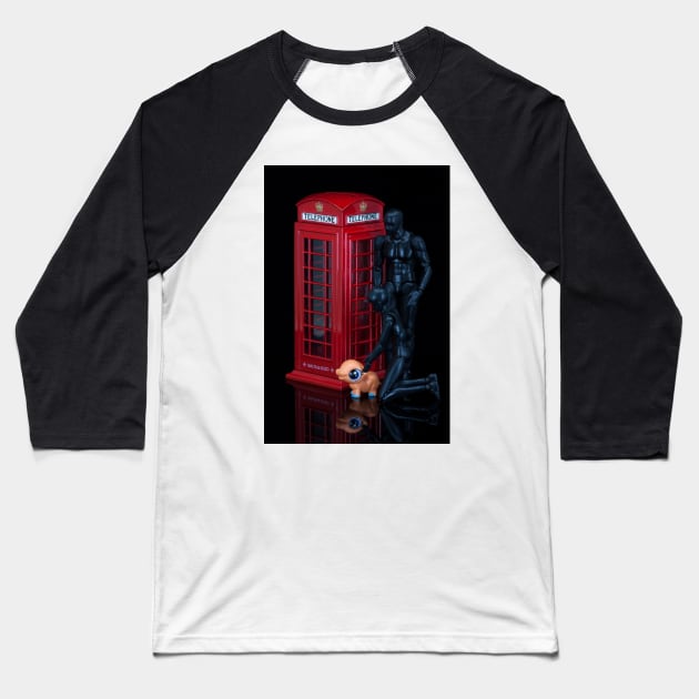 The Phone Booth Baseball T-Shirt by EugeJ